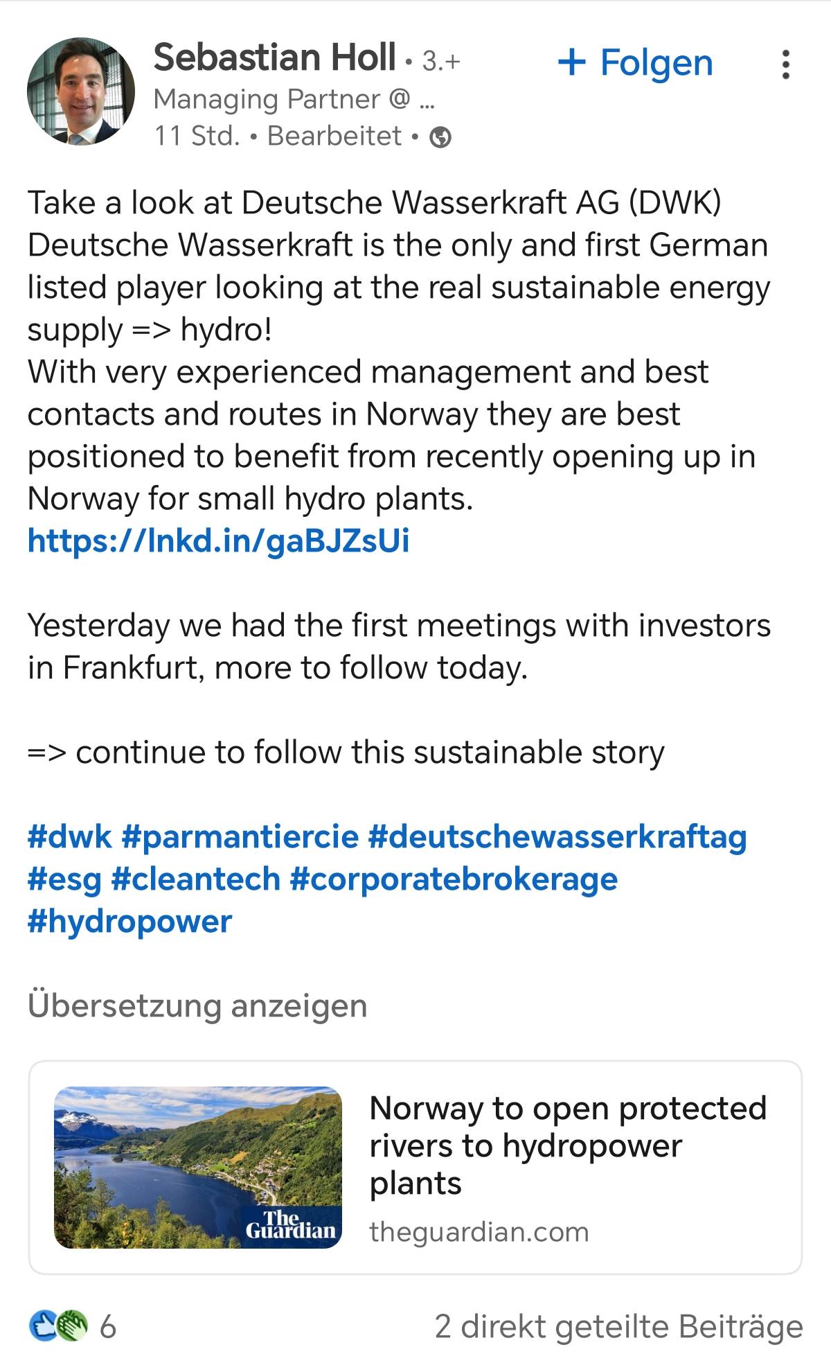 DWK Deutsche Wasserkraft AG 1475946