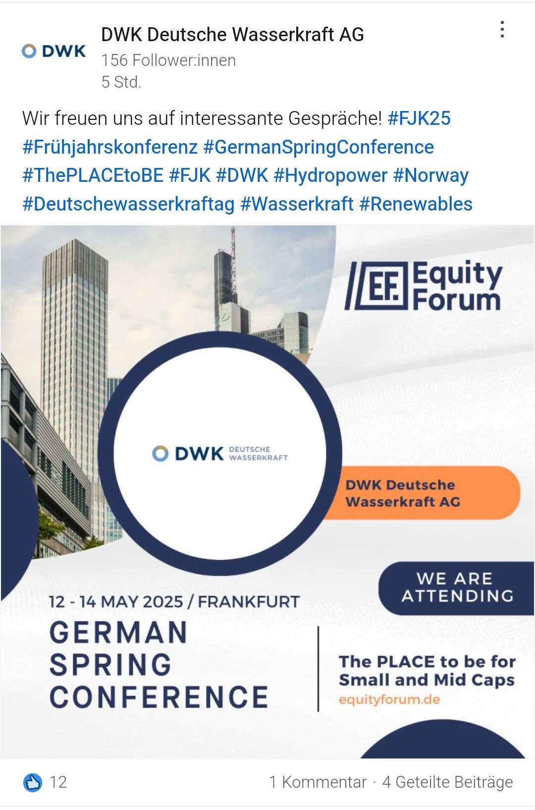 DWK Deutsche Wasserkraft AG 1479620