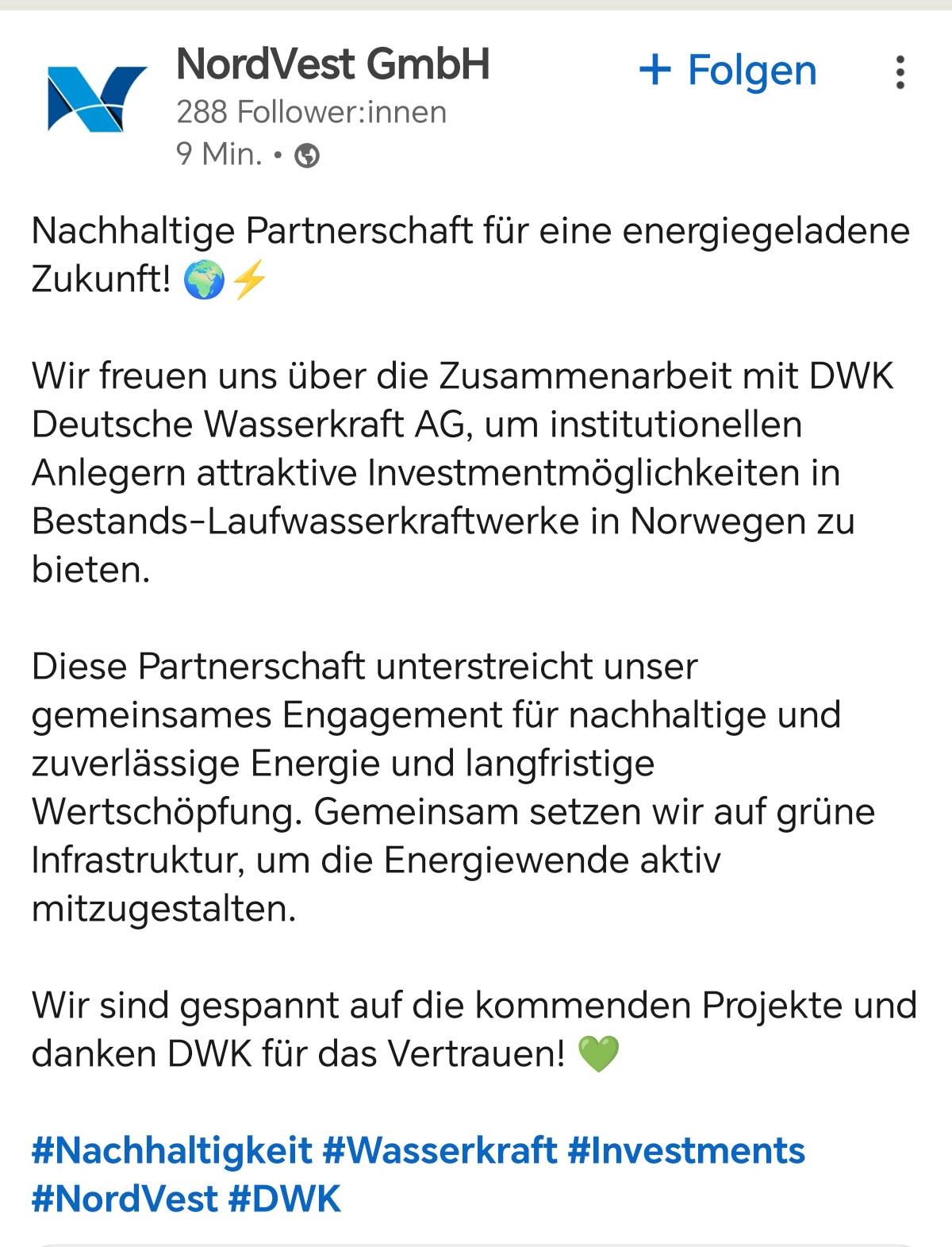 DWK Deutsche Wasserkraft AG 1480879