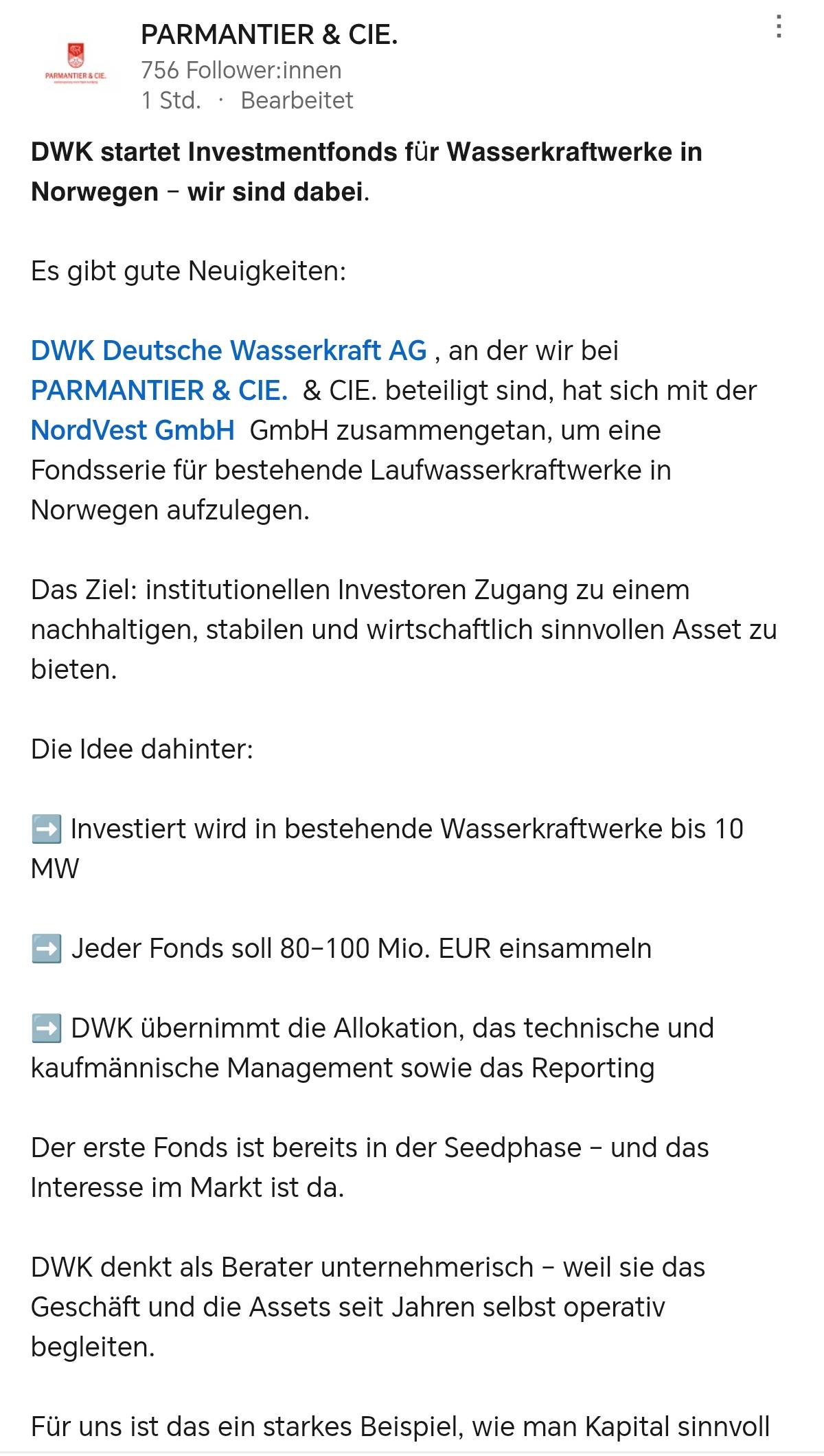 DWK Deutsche Wasserkraft AG 1480982