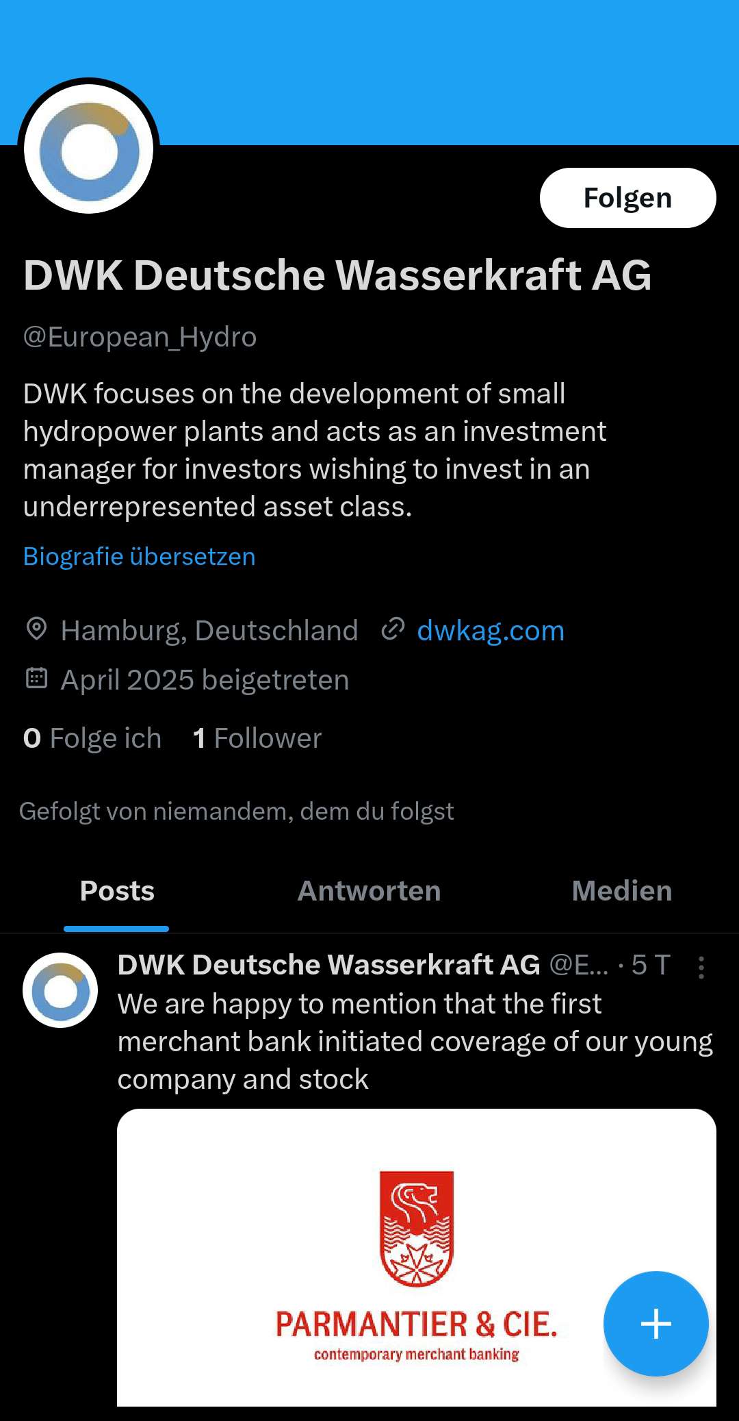 DWK Deutsche Wasserkraft AG 1491984