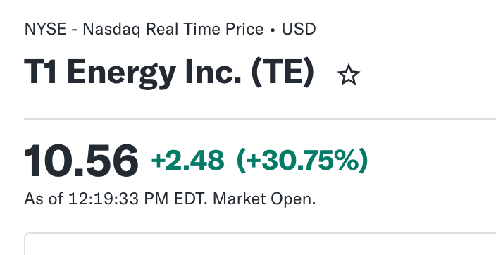 t1 energy, künftiger first solar rivale? 1518814
