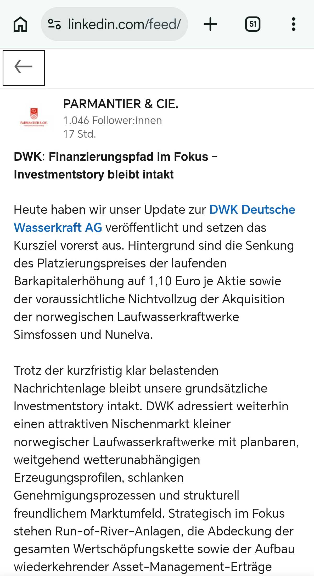 DWK Deutsche Wasserkraft AG 1519687