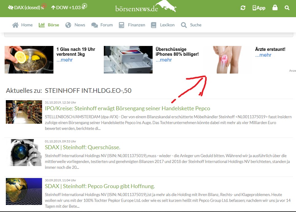 Steinhoff International Holdings N.V. 1142287