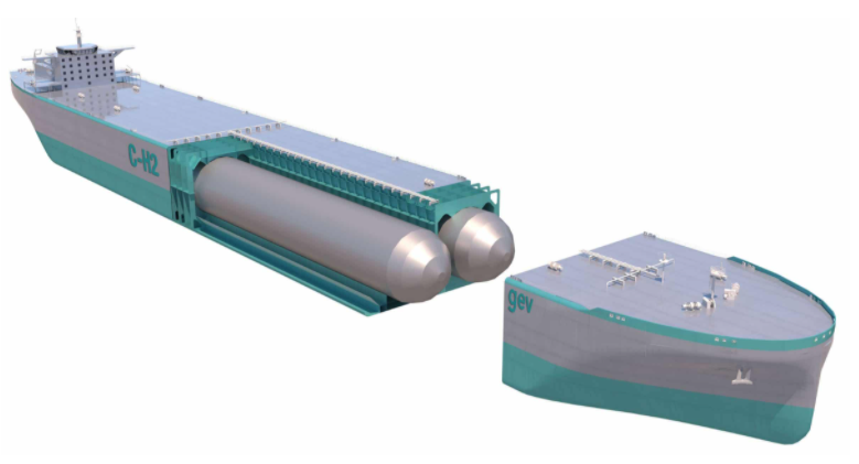 GLOBAL EN. VENTURES erstes komprimierte H2 Schiff 1227017