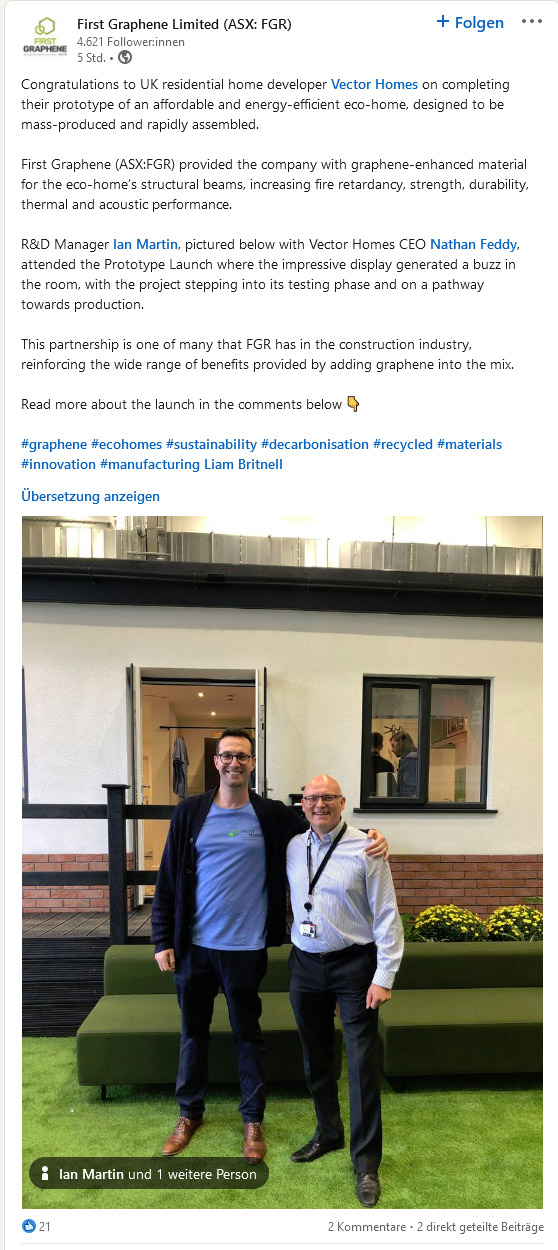 First Graphene - Erster Kommerzieller Produzent 1391063