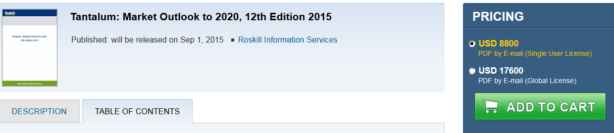 COMMERCE RESOURCES (€ 0,208) 852347