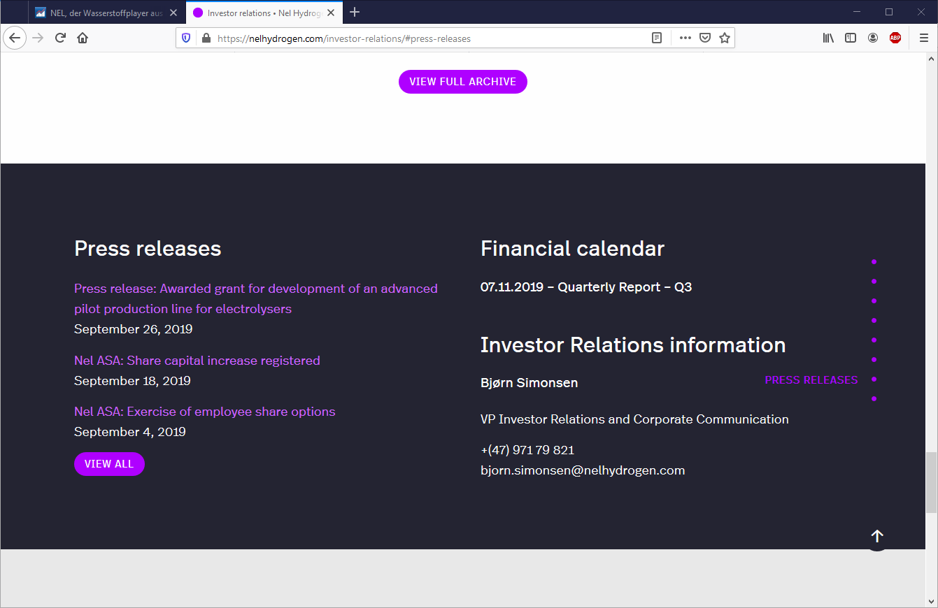 NEL, der Wasserstoffplayer aus Norwegen 1141322