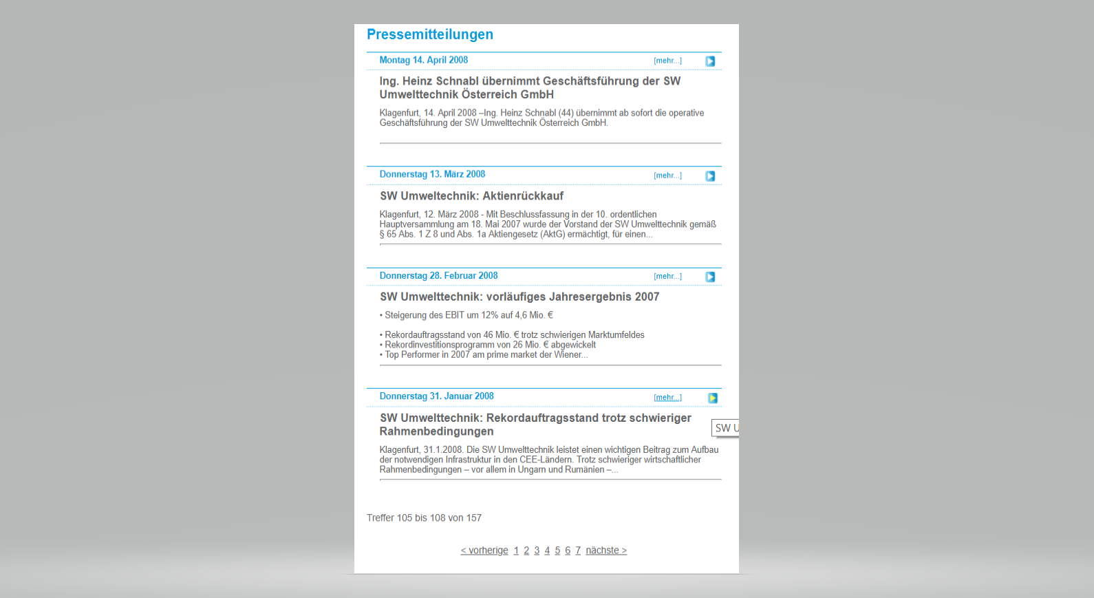 SW Umwelttechnik Details sprechen für Neubewertung 1081110