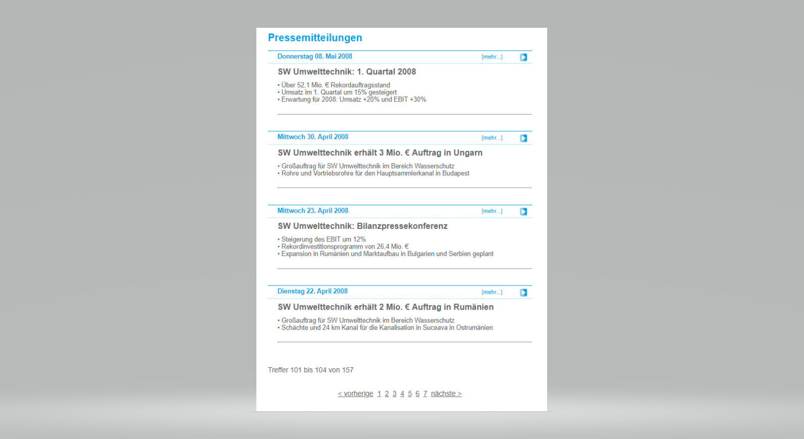 SW Umwelttechnik Details sprechen für Neubewertung 1081111