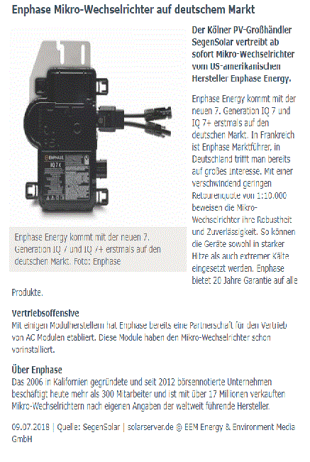 Enphase energy voll unter Strom 1063893