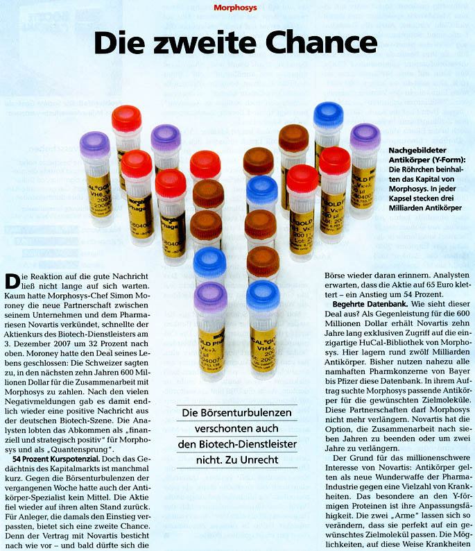 Morphosys: Substanz beginnt sich durchzusetzen 146624