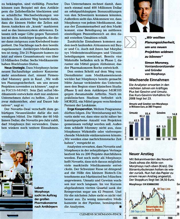 Morphosys: Substanz beginnt sich durchzusetzen 146625