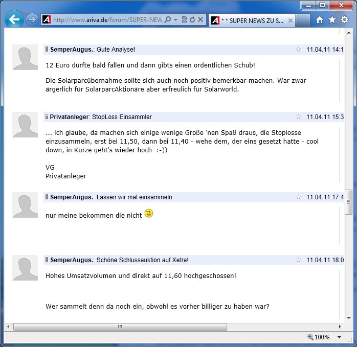 ** News zu SolarWorld ** (SPAM-FREE) 523163