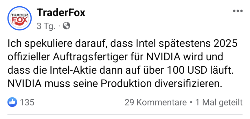 Intel - ein kurzfristiger Trade? 1416873