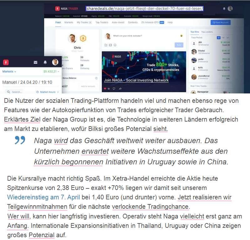 IPO:The Naga Group AG 1175090