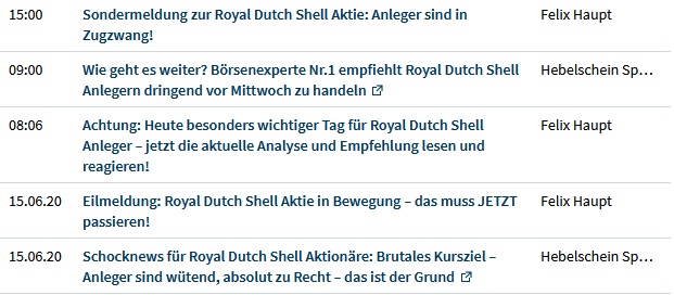 JETZT aber (Royal Dutch) S(c)H(n)ELL. 1185193