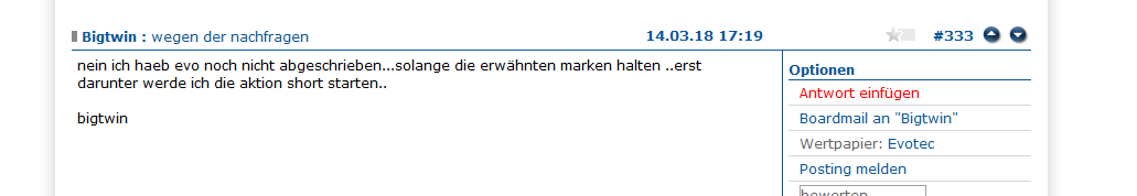 EVOTEC muss getradet werde 1045358