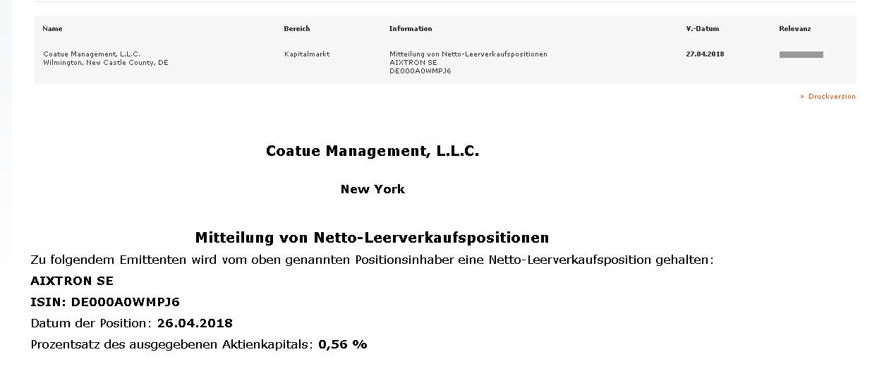 Aixtron- und die Banken stufen fröhlich auf kaufen 1052008