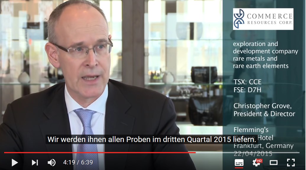 COMMERCE RESOURCES (€ 0,208) 913430