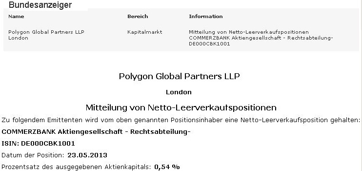 COMMERZBANK kaufen Kz. 28 € 610032
