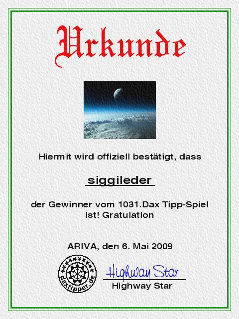 1032.DAX-Tipp-Spiel, Donnerstag 07.05.09 231419