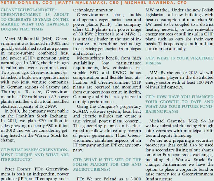 Greenvironment nach dem Split 541262