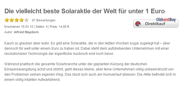 ARISE die canadische Solarperle ! 307692