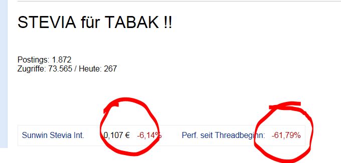 STEVIA für TABAK !! 629458