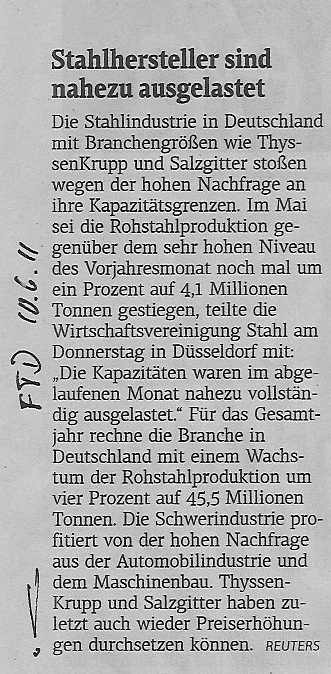 Gedanken zur Klöckner-Aktie 411019