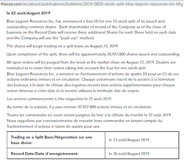blue lagoon resources inc. 1164237