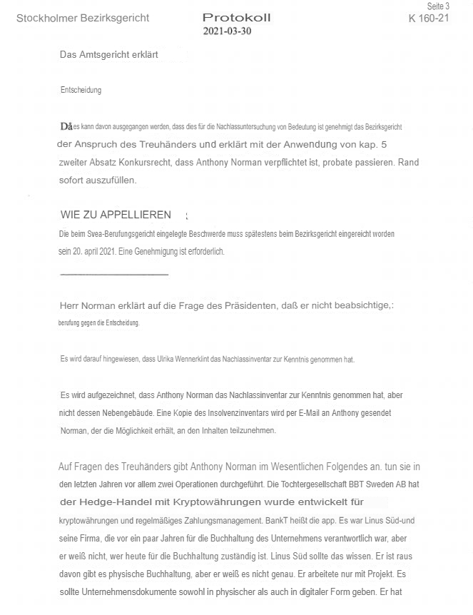 Blockchain -neue Kursrakete? WKN A116BG Stockholm 1245485