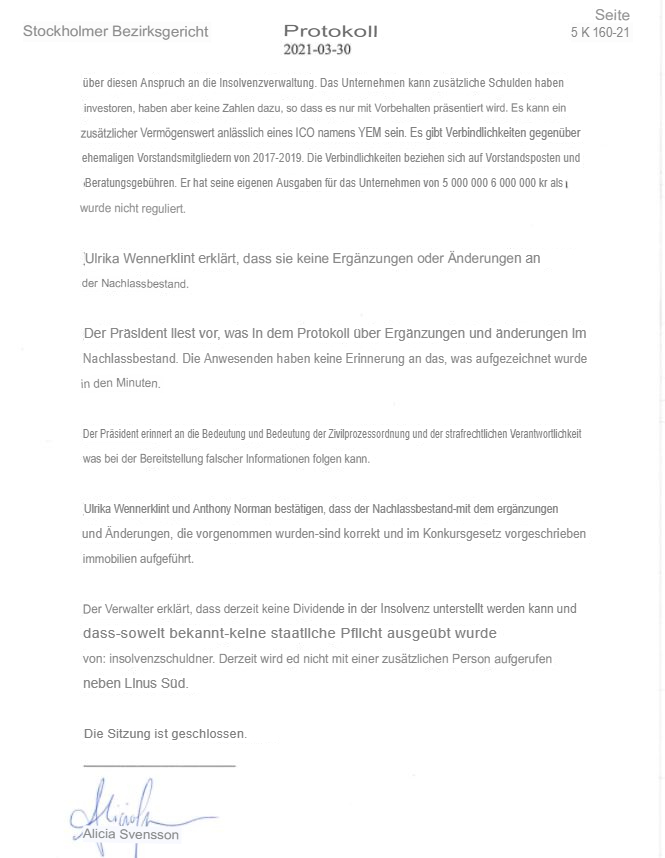 Blockchain -neue Kursrakete? WKN A116BG Stockholm 1245487