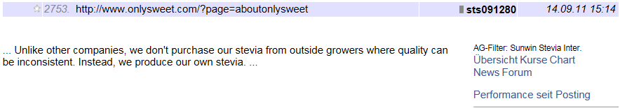 Ab hier geht ´s nach oben - Sunwin - Stevia 768865