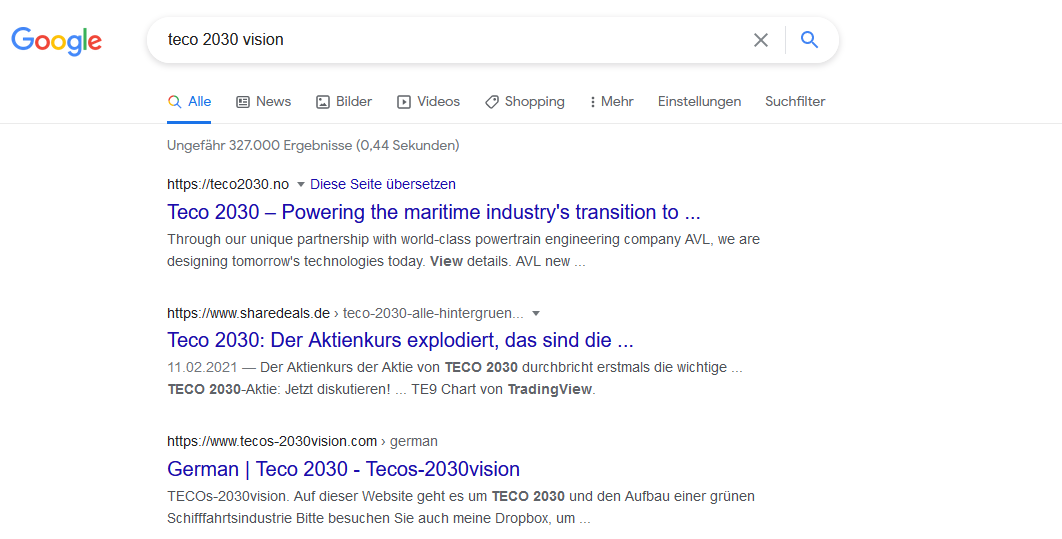 TECO 2030 ASA - Wasserstoff für Schiffe 1244092