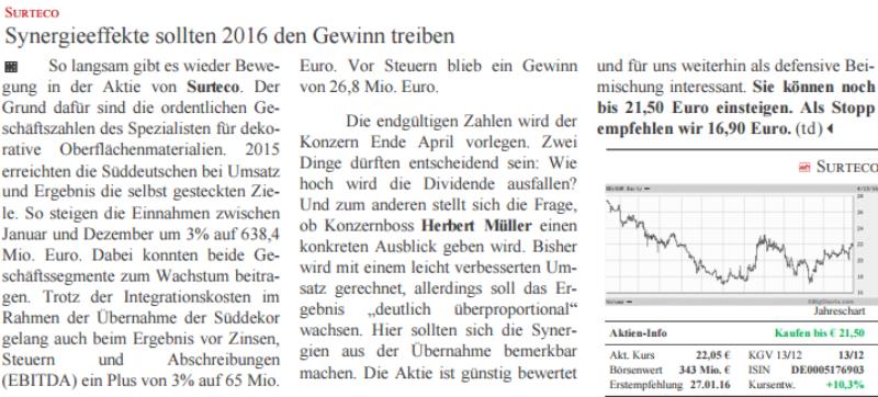 surteco 25 euronen 907348