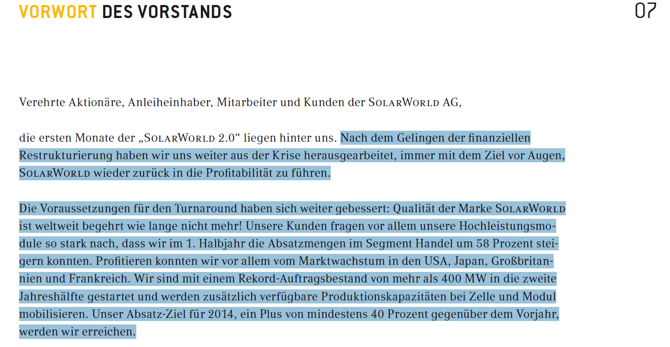 Solarworld (junge Aktien) mit neuem Kurspotential 757615