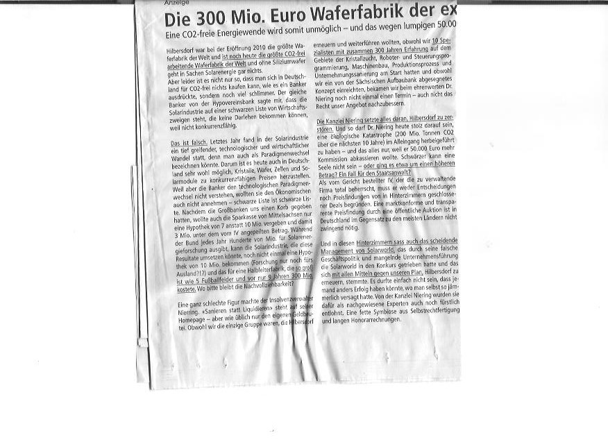 ** News zu SolarWorld ** (SPAM-FREE) 1088968