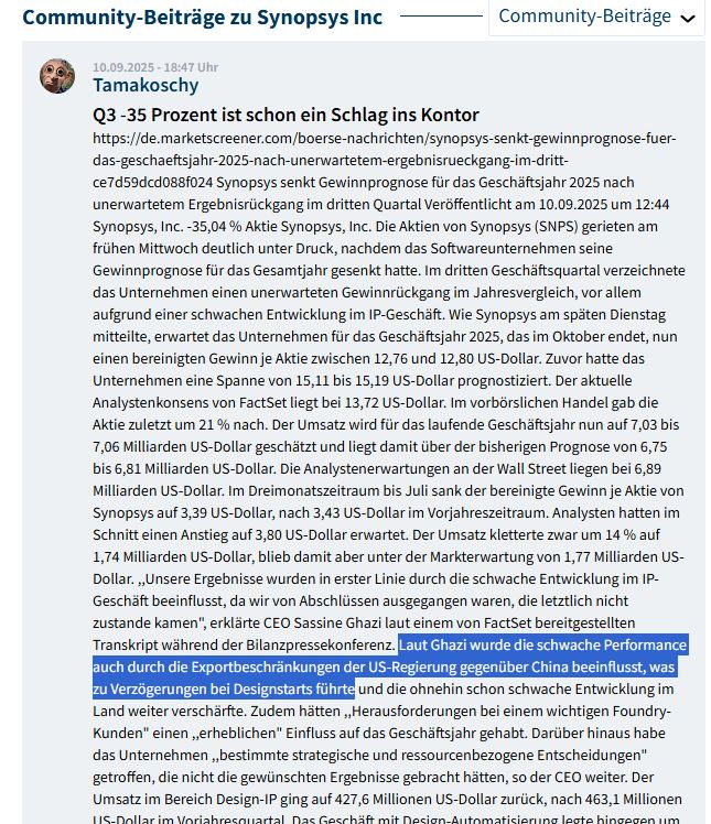 Synopsys (WKN: 883703) SNPS 1494835