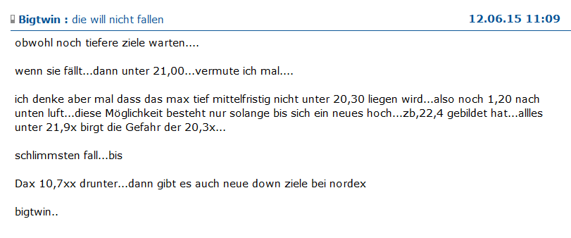 Nordex steht Ende Sommer bei 20 Euro 833687