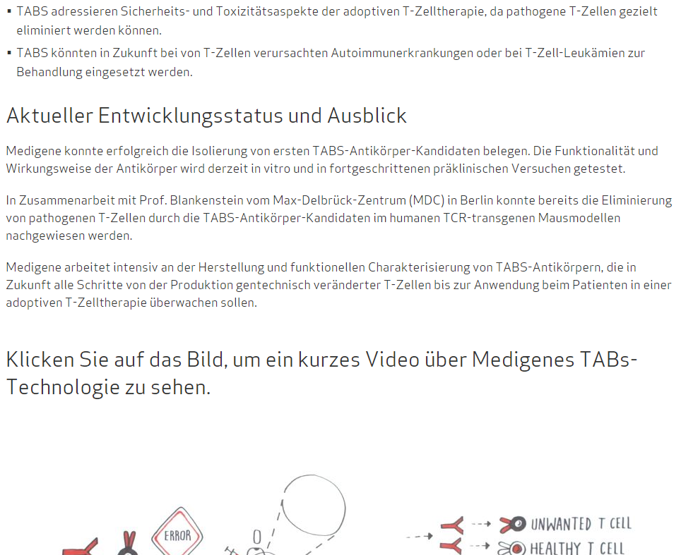 Medigene - Sachliche und fachliche Beiträge 1228961