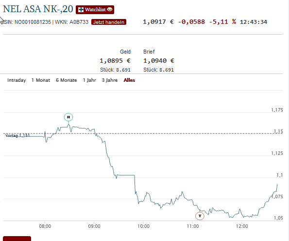 NEL, der Wasserstoffplayer aus Norwegen 1296527