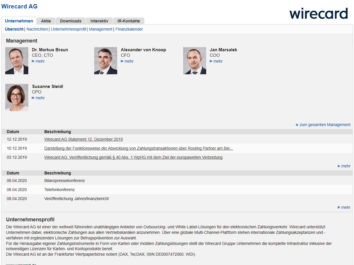 Wirecard 2014 - 2025 1149177