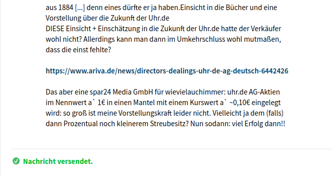 Neuausricht lt. Vorstand : Blockchain / Clockchain 1114395