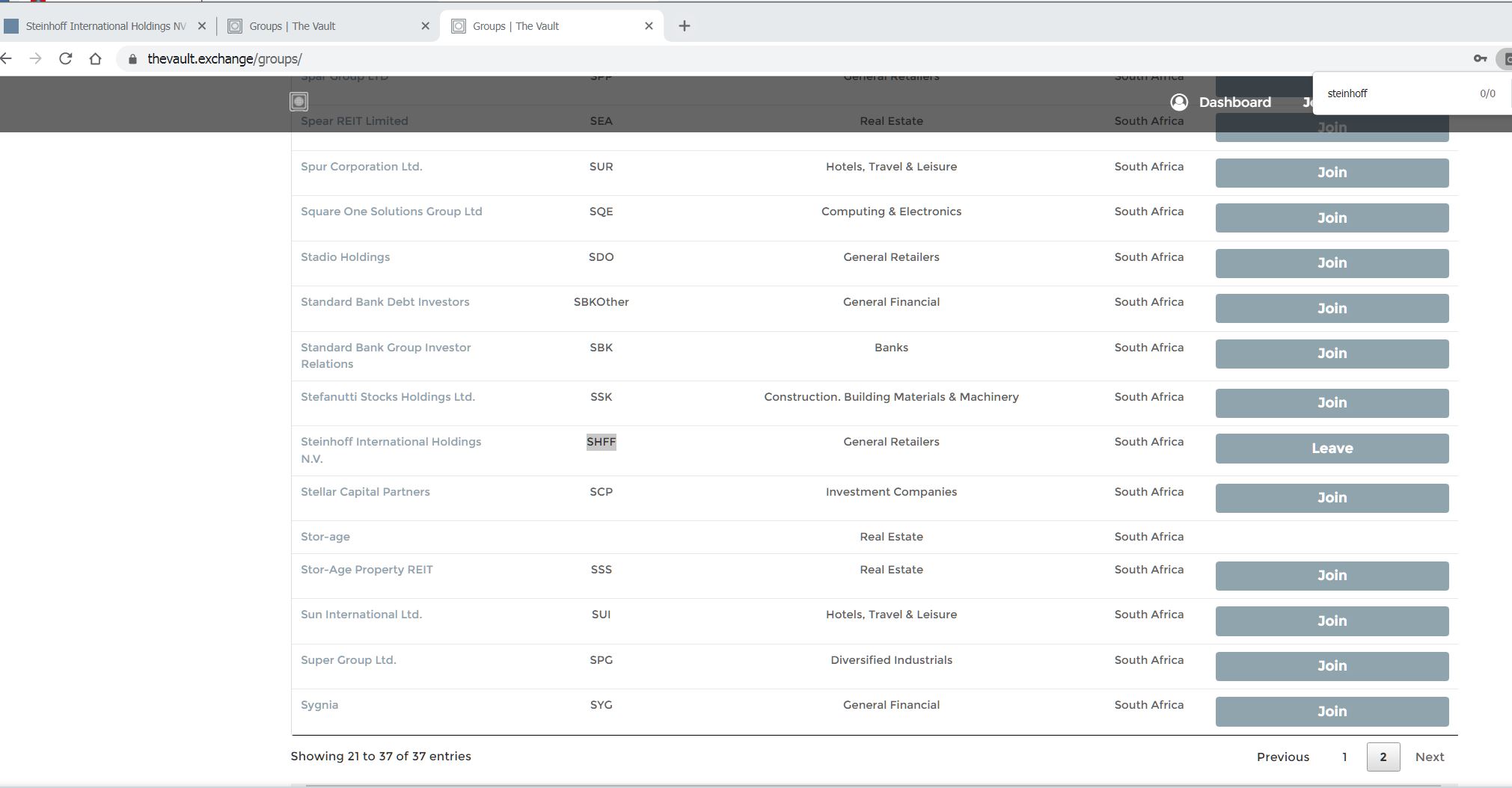 Steinhoff Informationsforum 1323998
