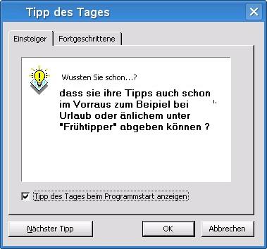 Frühtipper für unser DAX Tippspiel 291345