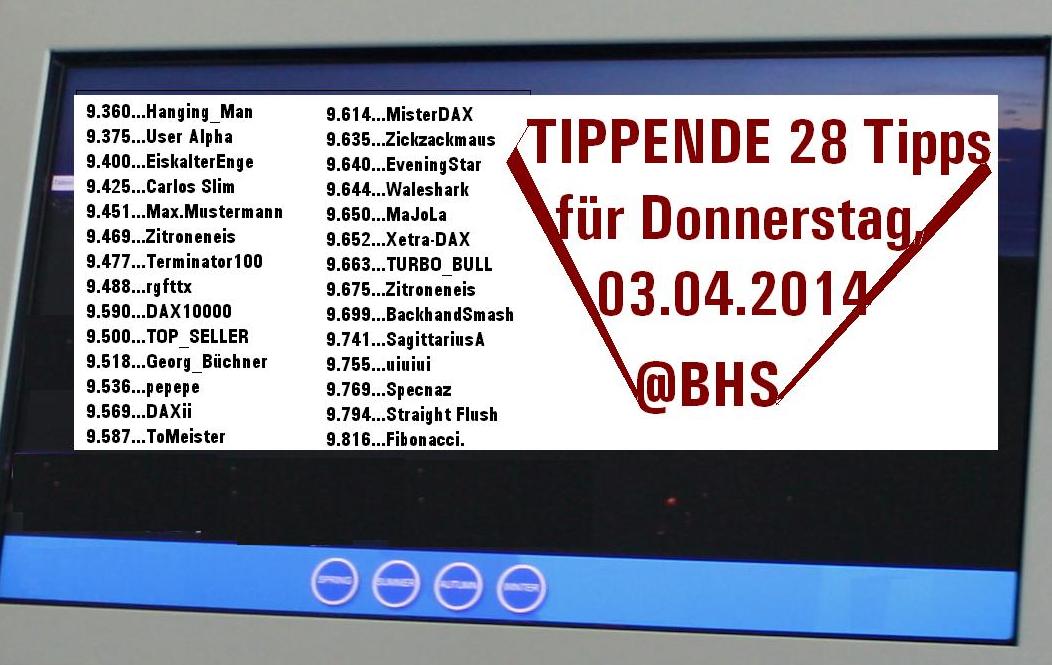 2.286.DAX Tipp-Spiel, Freitag, 04.04.2014,17:45 H 710926