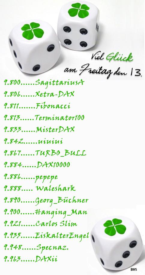 2.333.DAX Tipp-Spiel, Freitag, 13.06.2014,17.45 H 732228