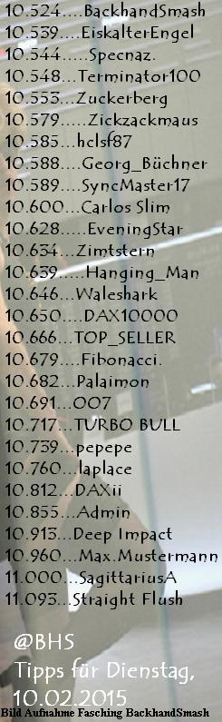 2.499.DAX Tipp-Spiel, Dienstag, 10.02.2015,17.45 H 797685