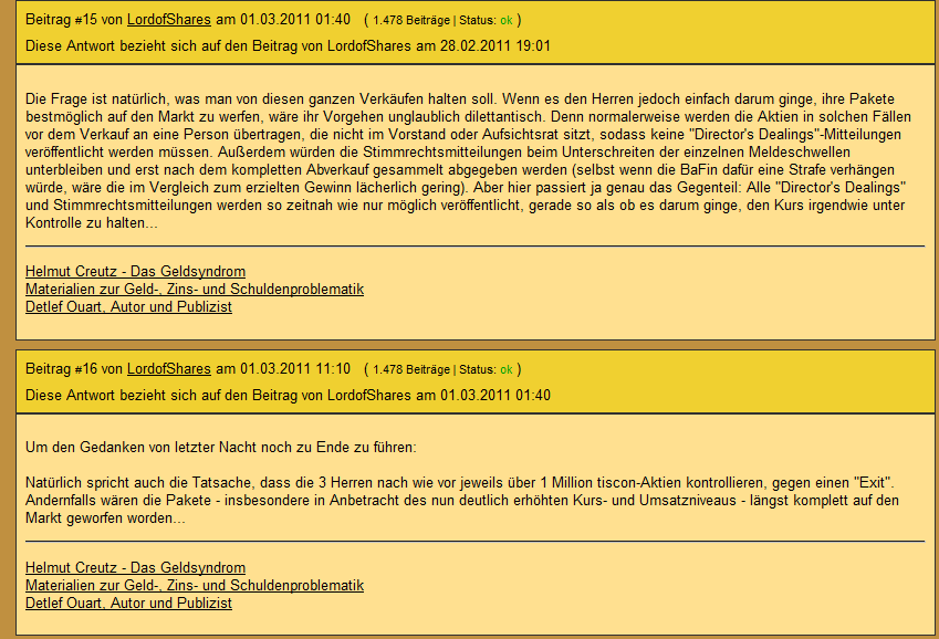 TISCON AG - Neustart nach Reanimation .... ??? 385169